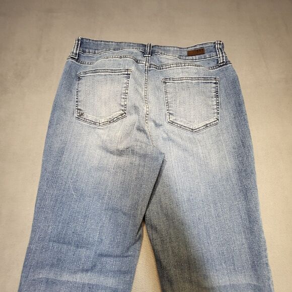 Kut From the Kloth Womens 12 Fab Ab Baby Boot Cut Stretch Jeans Distressed Denim - Picture 10 of 11